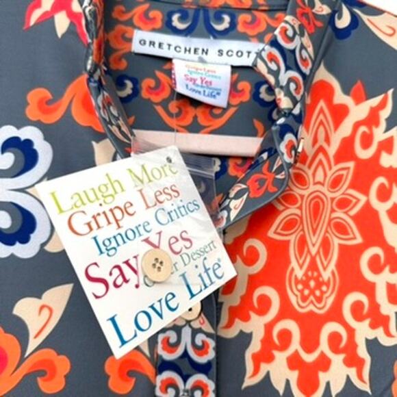 Gretchen Scott NWT Mandarin Turkish Delight Dress in Grey, Size XS - Picture 3 of 9